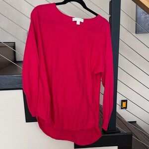 MICHAEL Michael Kors Vibrant Pink Long Sleeve Top